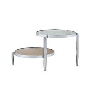 Glass top twin table design coffee table by Acme additional picture 4