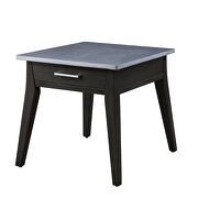 Sintered stone top & dark brown finish base coffee table by Acme additional picture 6