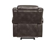 Brown leather-aire reclining recliner chair by Acme additional picture 3