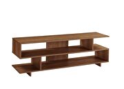 Walnut finish rectangular TV stand by Acme additional picture 2