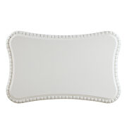 Antique white finish intricate moldings coffee table additional photo 2 of 7