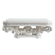 Antique white finish intricate moldings coffee table by Acme additional picture 3