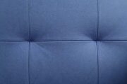 Blue fabric upholstery adjustable sofa and ottoman by Acme additional picture 10