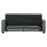 Green velvet upholstery buttonless tufting sofa w/ pull out sleeper by Acme additional picture 8