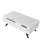 White finish lift top rectangular coffee table by Acme additional picture 2