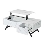 White finish lift top rectangular coffee table by Acme additional picture 5