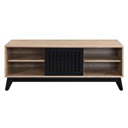Oak & espresso finish wood TV stand by Acme additional picture 3