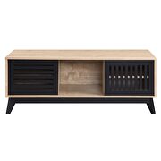 Oak & espresso finish wood TV stand by Acme additional picture 4