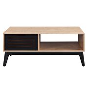 Oak & espresso finish modern style coffee table by Acme additional picture 3