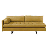 Turmeric top grain leather channel-tufted seats sofa by Acme additional picture 2