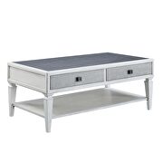 Rustic gray & weathered white finish coffee table by Acme additional picture 4
