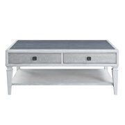 Rustic gray & weathered white finish coffee table by Acme additional picture 5