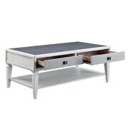 Rustic gray & weathered white finish coffee table by Acme additional picture 6