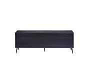 Black finish wooden base & metal legs TV stand by Acme additional picture 4