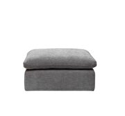 Gray linen upholstery modular sectional sofa by Acme additional picture 12