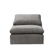 Gray linen upholstery modular sectional sofa by Acme additional picture 4
