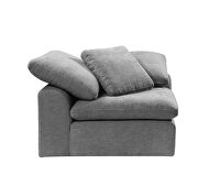 Gray linen upholstery modular sectional sofa by Acme additional picture 7