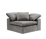 Gray linen upholstery modular sectional sofa by Acme additional picture 8