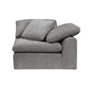 Gray linen upholstery modular sectional sofa by Acme additional picture 9