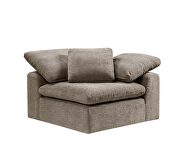 Beige khaki linen upholstery modular sectional sofa by Acme additional picture 8