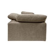 Beige khaki linen upholstery modular sectional sofa by Acme additional picture 10