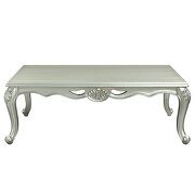 Champagne finish floral trim apron coffee table by Acme additional picture 5
