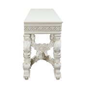 Antique white finish curved legs sofa table by Acme additional picture 3