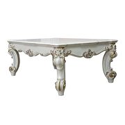 Antique pearl finish scrolled legs coffee table by Acme additional picture 2