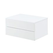 High gloss white finish file cabinet by Acme additional picture 2