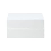 High gloss white finish file cabinet by Acme additional picture 3