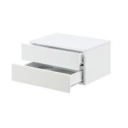 High gloss white finish file cabinet by Acme additional picture 4