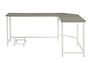 Gray & white finish bevel edge angel design computer desk by Acme additional picture 2
