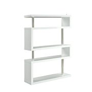 High gloss white finish bookshelf by Acme additional picture 2