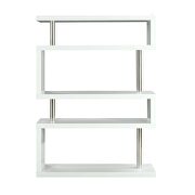 High gloss white finish bookshelf by Acme additional picture 3