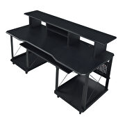 Black finish rectangular music desk by Acme additional picture 3