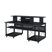 Black finish rectangular music desk by Acme additional picture 6