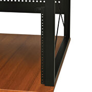 Cherry & black finish rectangular music desk by Acme additional picture 2