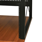 Cherry & black finish rectangular music desk additional photo 2 of 5