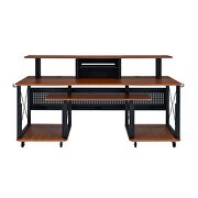 Cherry & black finish rectangular music desk by Acme additional picture 5