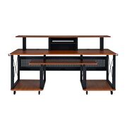 Cherry & black finish rectangular music desk additional photo 5 of 5