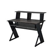 Black finish rectangular top music desk additional photo 4 of 5