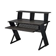 Black finish rectangular top music desk by Acme additional picture 6