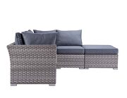 Gray finish modern patio sectional and cocktail table set by Acme additional picture 4