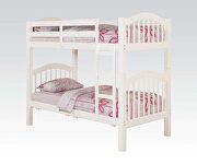 White twin/twin bunk bed by Acme additional picture 2