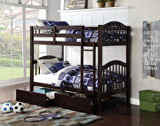 Espresso twin/twin bunk bed by Acme additional picture 2