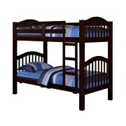 Espresso twin/twin bunk bed by Acme additional picture 3