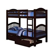 Espresso twin/twin bunk bed by Acme additional picture 5