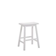 White counter height stool by Acme additional picture 2