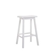 White finish bar stool by Acme additional picture 2