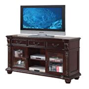 Cherry finish tv stand by Acme additional picture 2